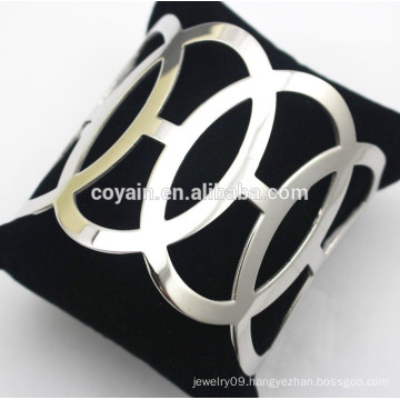Stainless steel jewelry supplier cheap silver bangle bracelets